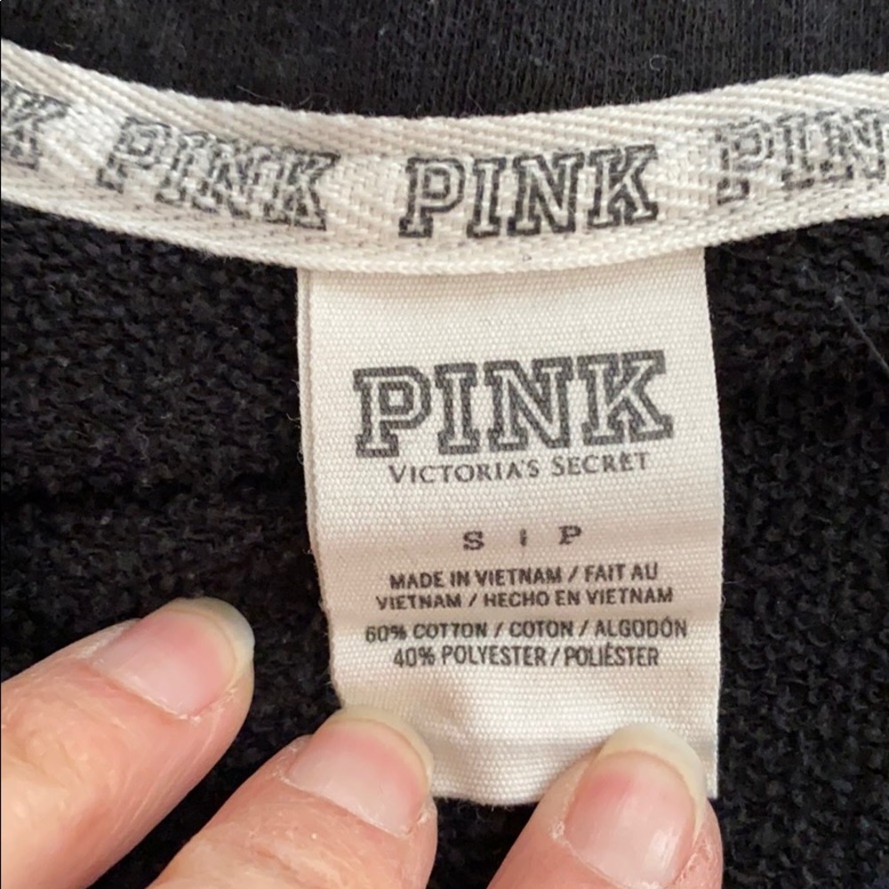 PINK VICTORIA’S SECRET QUARTER ZIP PULLOVER - Picture 6 of 15